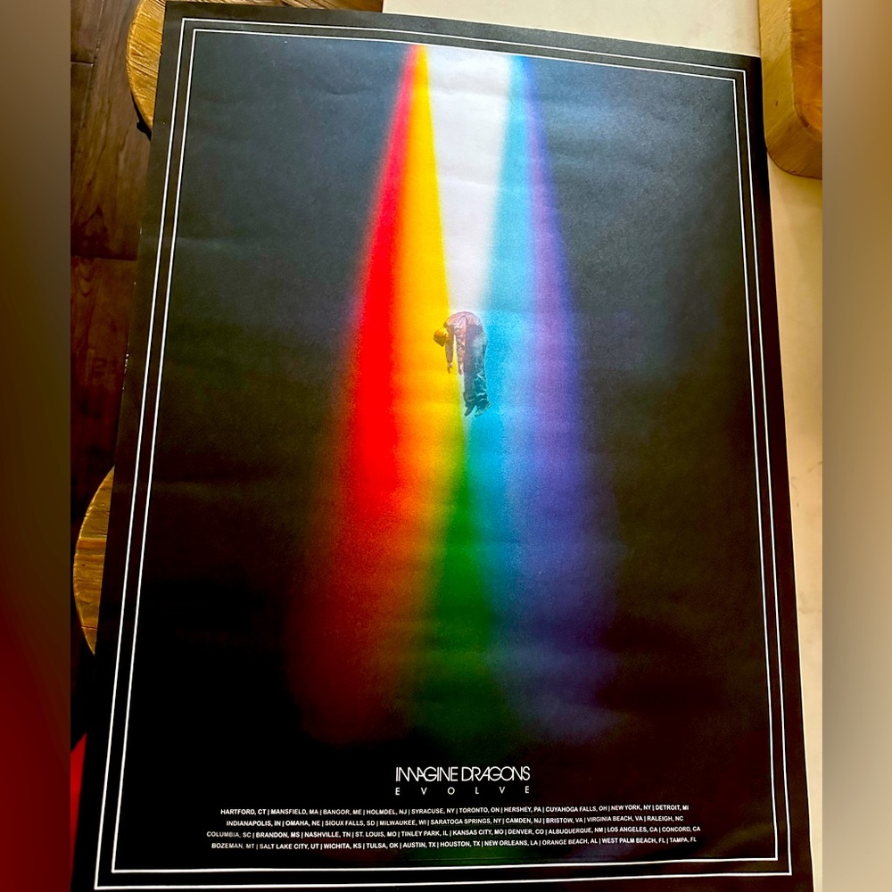 Imagine Dragons Evolve Poster from concert
